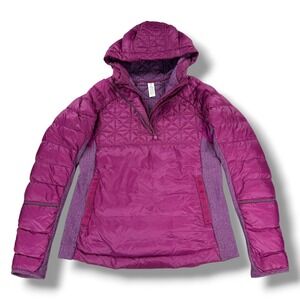 Ivivva (by Lululemon) Up to Snow Good Down Puffer Hooded Jacket Girls 14 Purple